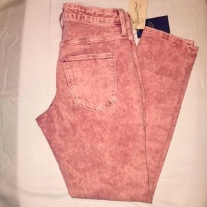 High Rise Skinny Jeans- Pink 4 / 27 NWT